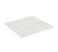 TATAY Tapis de Douche Antidérapant, Matériau PVC, Blanc Pergame, 54 x 54 cm