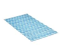 TATAY Tapis de Douche Antidérapant, PVC, avec ventouses, Résistant à la moisissure et aux Microbes, Antibactérien, Design Poissons, Bleu. Mesure 72 x 36 cm