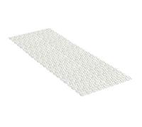 TATAY Tapis de Douche Antidérapant, PVC, avec ventouses, Résistant à la moisissure et aux Microbes, Antibactérien, Design Poissons, Blanc Pergame. Mesure 97 x 36 cm