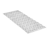 TATAY Tapis de douche antidérapant design Poissons PVC, ventouses, antibactérien blanc 97×36 cm