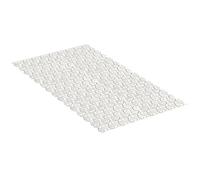 TATAY Tapis de Douche Antidérapant, PVC, avec ventouses, Résistant à la moisissure et aux Microbes, Antibactérien, Design Poissons, Blanc Pergame. Mesure 72 x 36 cm
