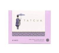 Tatcha Aburatorigami Lot de 40 feuilles d'abaca 100 % naturelles et flocons d'or pour absorber l'excès d'huile