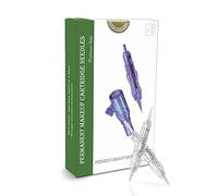 TATELF Aiguilles de cartouche de tatouage - 10 pièces aiguilles à vis stérilisées 1R0.25mm pour machine de maquillage permanent tatouage sourcil eye-liner contour des lèvres