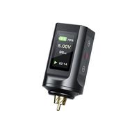 TATELF Rotary Maschine Power Supply Battery Pack 1900mAh Capacity with LED Digital Display Rechargeable Cordless Power Supply RCA Lithium Battery Pack for Rotary Machine