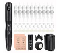 TATELF S20 Kit de Machine de Maquillage Semi Permanent sans fil Complet Set avec 10 aiguilles de cartouche pour Lèvres Eyeliner fard à paupières Ombre Poudre browder et microshading