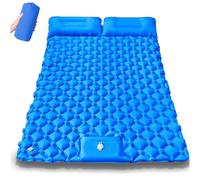 Tates de Couchage Auto-infranchantes Portables avec Oreiller Simple, Double, épissure, Tissu imperméable pour la randonnée, Camping RV royalblue twopeople