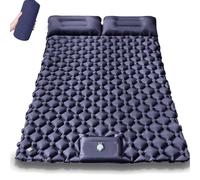 Tates de Couchage Auto-infranchantes Portables avec Oreiller Simple, Double, épissure, Tissu imperméable pour la randonnée, Camping RV navyblue twopeople