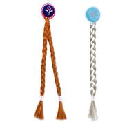 Tatibana - Perruque princesse : c'est une tresse argentée, très lumineuse et facile à porter sur vos cheveux, et elle ne tombe pas facilement des cheveux.