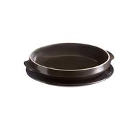 TATIN + Plat D28 Céramique Flame Emile HENRY Noir Fusain
