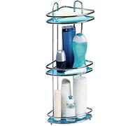 Tatkraft Kaiser, Étagère de Douche Angulaire à 3 Niveaux pour Salle de Bain, Acier Chromé de Qualité Anti-Rouille, Installation Facile, Revêtement Anti-Bactérien, Dimensions: 23 x 23 x 58.5cm