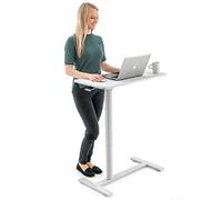 Tatkraft Relax Table Élévation Pneumatique pour Ordinateur Portable à roulettes, Hauteur Réglable de 74 à 115 cm Réglage sans Effort du Niveau, Bureau Assis Debout pour Travail à Domicile