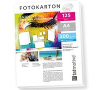 TATMOTIVE Papier photo FA4200M125 - 200 g - Blanc mat - Imprimante laser - Format A4 - Imprimable des deux côtés - 125 feuilles