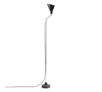TATO Alzabile Lampadaire Manganèse/Chrome & Marbre Gris Granit