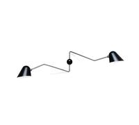 TATO BChênehina Applique Murale Double Noir Mat & Chrome