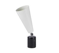 TATO Vox Lampe à Poser Marbre Noir & Chrome/Blanc Petit