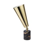 TATO Vox Lampe à Poser Noir/ Brun Marbre & Laiton Petit