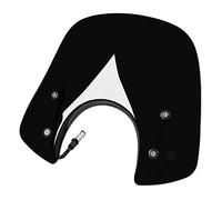 TaTonCycle Moto Scooter Sport vélo Pare-Brise Flux d'air déflecteur de Vent Avant visière Sport Convient pour P-iaggio V-espa LX 50 125 150 LX50 LX125 LX150 GT200 GTS250 Toute l'année (Fumée Noire)