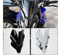 TaTonCycle Racing Pare-brise de Moto Coupe-vent pour MT-07 MT07 MT 07 2021 2022 2023 2024 Déflecteur de Vent à Double Bulle (Fumée Noir)