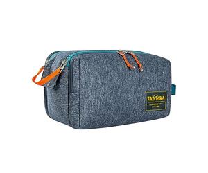 Tatonka Cosmetic Double Zip Pouch (6L) - Grande Trousse de Toilette avec Double Fermeture éclair et Plusieurs Compartiments - 17 x 27 x 13 cm (Navy)
