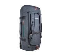 Tatonka Trolley Duffle Roller 80 - Sac de Voyage Pliable avec roulettes et Fonction Sac à Dos - Se Range dans sa Propre Poche sur Le Couvercle - Volume : 80 l, Bleu Marine, 80 l, Grand Chariot sans