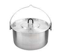 Tatonka Kettle II Faitout d'extérieur en acier inoxydable avec graduation du volume et couvercle avec fonction passoire 2,5 l Ø 20 x 10,5 cm