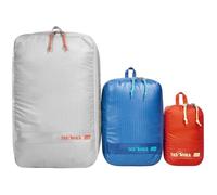 Tatonka Lot de 3 sacs de rangement à fermeture éclair - Ultra légers et peu encombrants - Avec fermeture éclair - 3 sacs de différentes tailles (gris/bleu/noir)