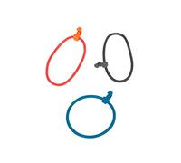 Tatonka Lot de 6 Bandes en Silicone M (9 cm) - Bandes en Silicone pour Une Fixation Facile et sûre de l'équipement par Exemple sur Le vélo - 6 pièces et avec Crochet - Multifonctions