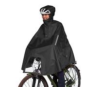 Tatonka Poncho de vélo imperméable avec capuche, fenêtre de visualisation pour la lumière du vélo, réflecteurs et interventions pour les mains - Disponible en trois tailles (S/M/L)