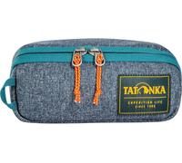 Tatonka Trousse de Toilette Square Zip Pouch S (1 l) - Sac de Toilette Rabattable avec 2 Poches Filet à Fermeture éclair sans PFC/PFAS - 8 x 19 x 7 cm (Navy)
