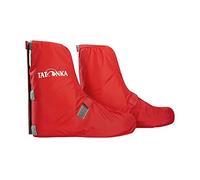 Tatonka Velo Gaiter S Surchaussures de vélo (Taille 35-38) - Surchaussures imperméables avec Bandes réfléchissantes et Largeur de Jambe réglable - Taille S (Taille 35-38) - Homme et Femme - Rouge