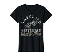 Tatooed Gentleman Modern Day Attitude Tattoo Artist T-Shirt Graphique avec Valeur