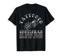 Tatooed Gentleman Modern Day Attitude Tattoo Artist T-Shirt Graphique avec Valeur