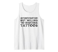 Tatouage Amusant introverti mais prêt à discuter des Tatouages Débardeur