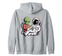 Tatouage Astronaute Alien Drôle Galaxie Espace Tatouage Artiste Sweat à Capuche