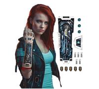 Tatouage bras robot futuriste