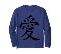 Tatouage Calligraphie Symbole d'amour Chinois Noir Manche Longue