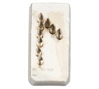 Tatouage chiffre 0 à 9 pointe ronde Kerbl Argenté 12,2x7,2x3 mm