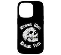 Tatouage crâne Memento Mori & Memento Vivere Stoic Coque pour iPhone 14 Pro