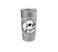 Tatouage crâne Memento Mori & Memento Vivere Stoic Gobelet isotherme en acier inoxydable double paroi