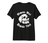 Tatouage crâne Memento Mori & Memento Vivere Stoic T-Shirt Haut de Gamme