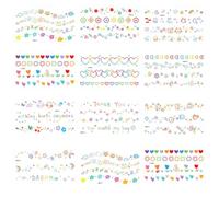 Tatouage De Couronne De Dopamine, Petit Autocollant De Tatouage Imperméable, Couleur Fleur D'Amour Fraîche, Poignet, Doigt, Mignon 120 * 69mm