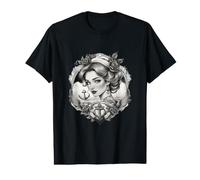 Tatouage de croyance d'amour Espoir cœur Fleur de Rose Ancre Navire T-Shirt Graphique avec Valeur