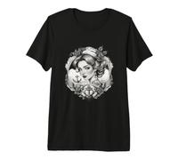 Tatouage de croyance d'amour Espoir cœur Fleur de Rose Ancre Navire T-Shirt Haut de Gamme