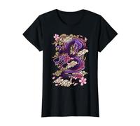 Tatouage de Dragon Japonais en Fleur de Cerisier (sur Le Dos) T-Shirt Graphique avec Valeur