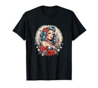Tatouage de Pin Up Girl | American Traditional Tattoo T-Shirt