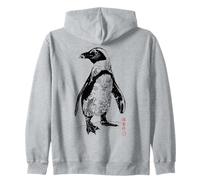 Tatouage de Pingouin Japonais I Dragon Koi Fleurs de Sweat à Capuche