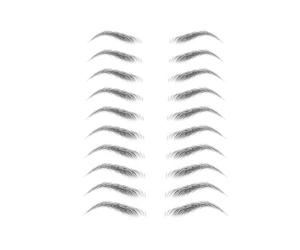 Tatouage de sourcils étanche - Coque 3D de l'autocollant - Faux sourcils naturels - Maquillage facile - Pour l'entretien des formes - Imperméable