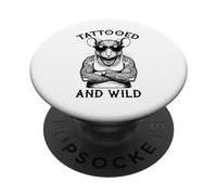Tatouage de Souris tatouée et Sauvage PopSockets PopGrip Adhésif
