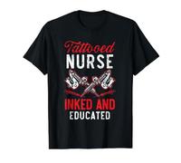 Tatouage d'infirmière tatouée à l'encre et à l'éducation T-Shirt Graphique avec Valeur