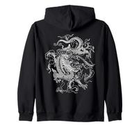 Tatouage Dragon Chinois Vintage Art Kung Fu Arts Martiaux Sweat à Capuche